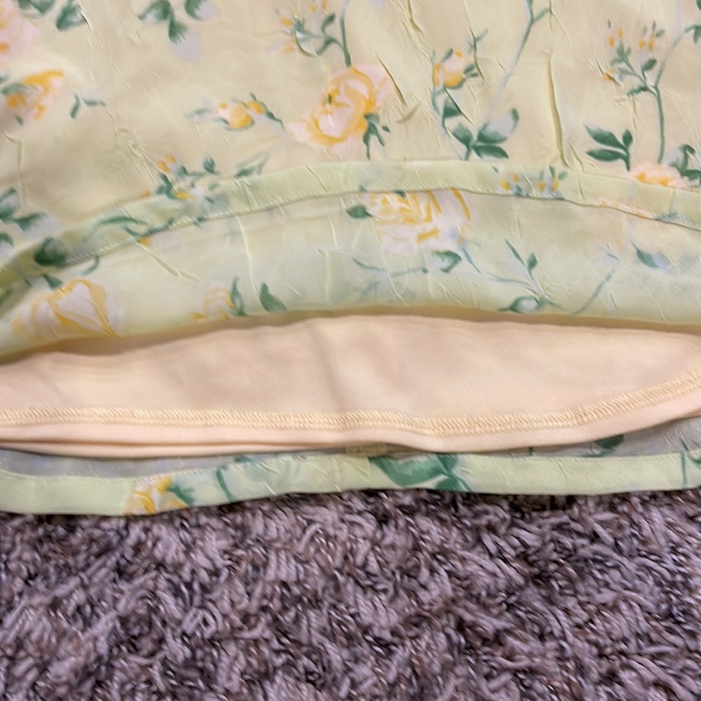 CHILDRENS PLACE YELLOW ROSES FLORAL CHIFFON HALTER CORSAGE DRESS 4 4T EUC - Picture 3 of 4